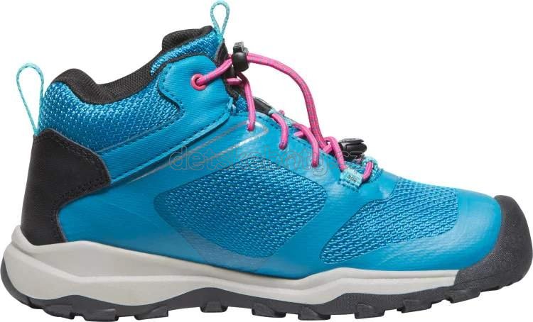 Dětské celoroční boty Keen WANDURO MID WP YOUTH fjord blue/fuchsia purple Velikost: 34 (obrázek 5)