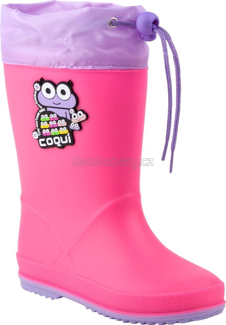 Dětské gumáky Coqui 8508 Lt.fuchsia/Lt.lila