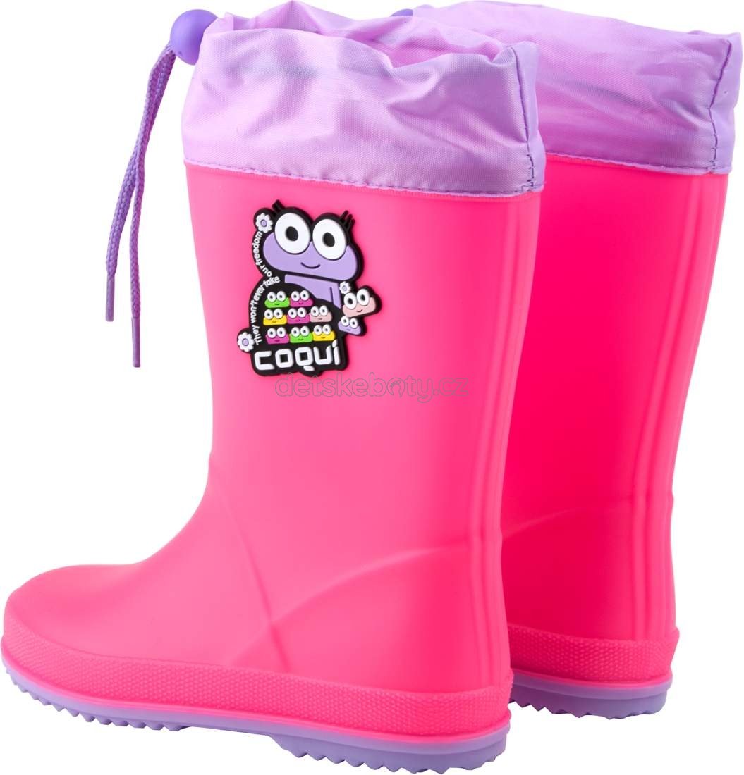 Dětské gumáky Coqui 8508 Lt.fuchsia/Lt.lila Velikost: 25 (obrázek 4)