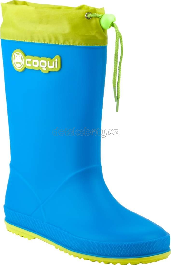 Dětské gumáky Coqui 8509 Sea blue/Citrus