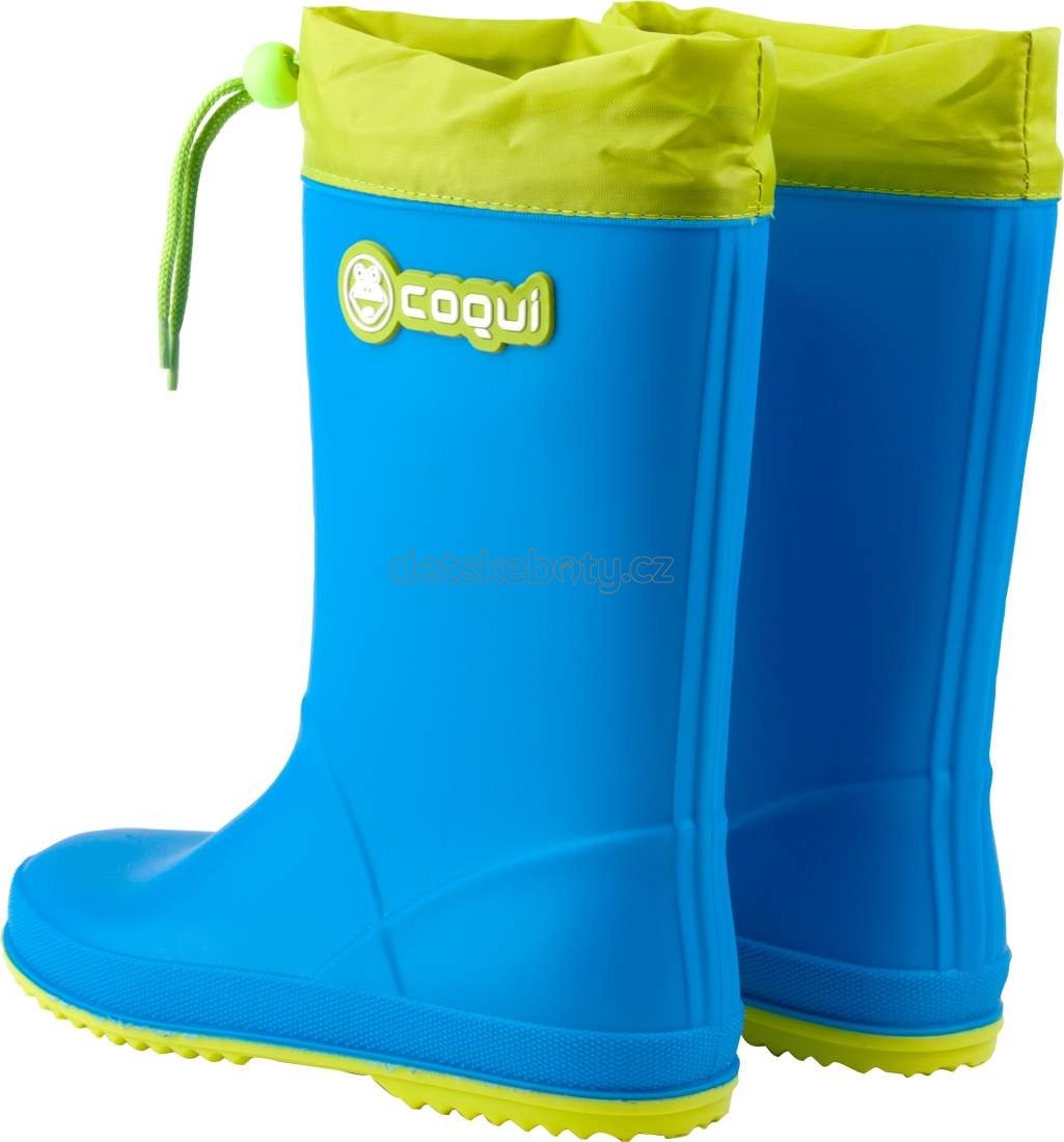 Dětské gumáky Coqui 8509 Sea blue/Citrus Velikost: 33 (obrázek 3)
