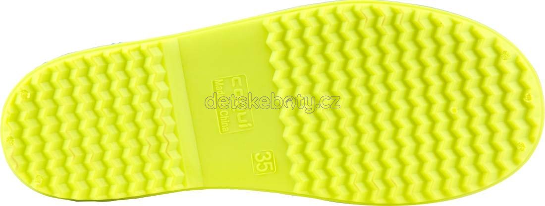 Dětské gumáky Coqui 8509 Sea blue/Citrus Velikost: 33 (obrázek 4)