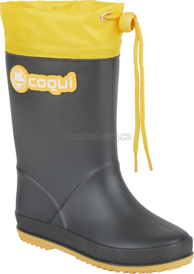 Dětské gumáky Coqui 8509 Antracit/Yellow