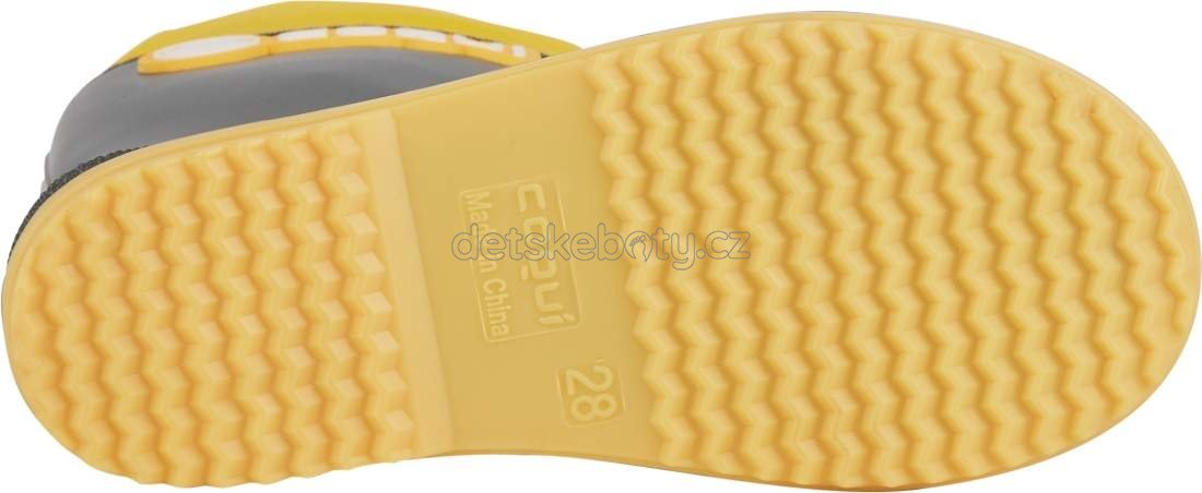 Dětské gumáky Coqui 8509 Antracit/Yellow Velikost: 34 (obrázek 4)