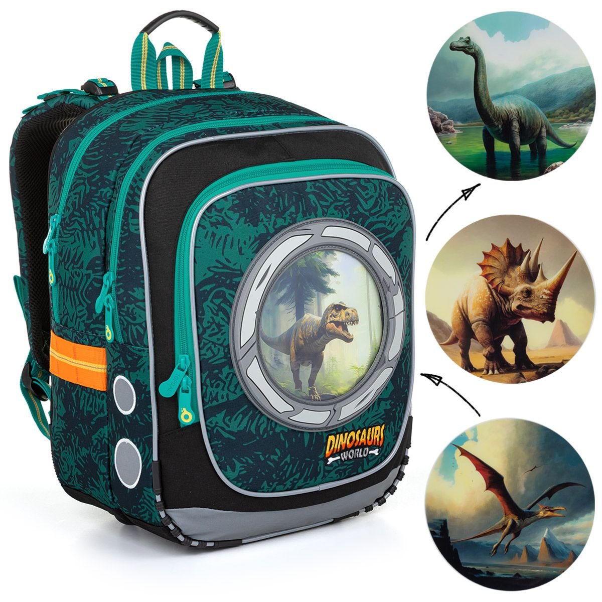 Lehký batoh s dinosaury Topgal ENDY 23039 (obrázek 16)