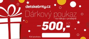 Dárkový poukaz 500 Kč pro nákup na prodejnách