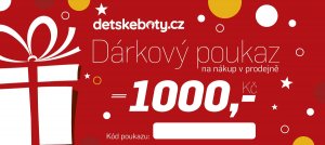 Dárkový poukaz 1000 Kč pro nákup na prodejnách