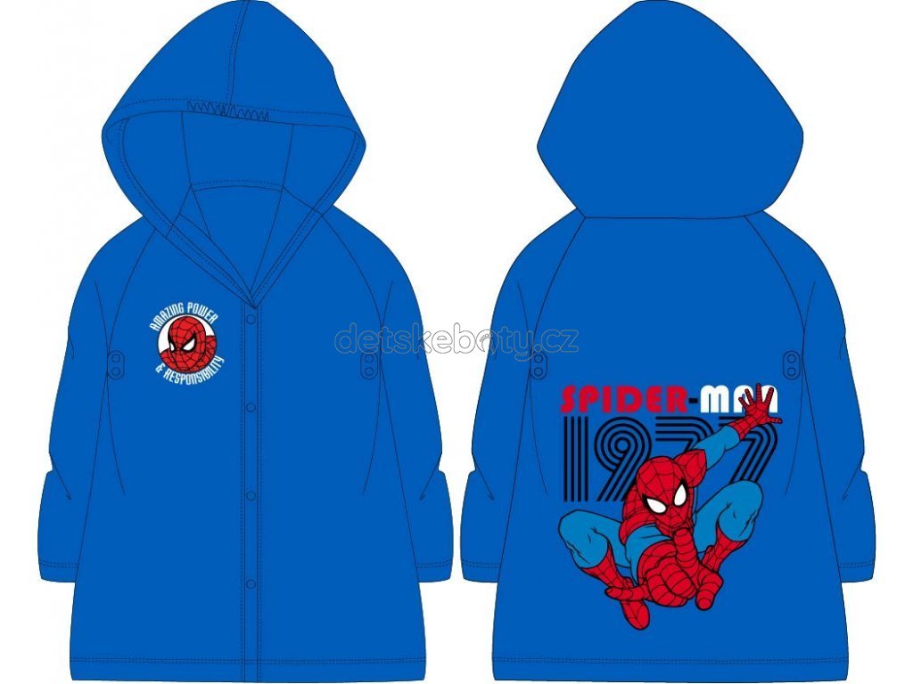 pláštěnka Eexee Spiderman modrá