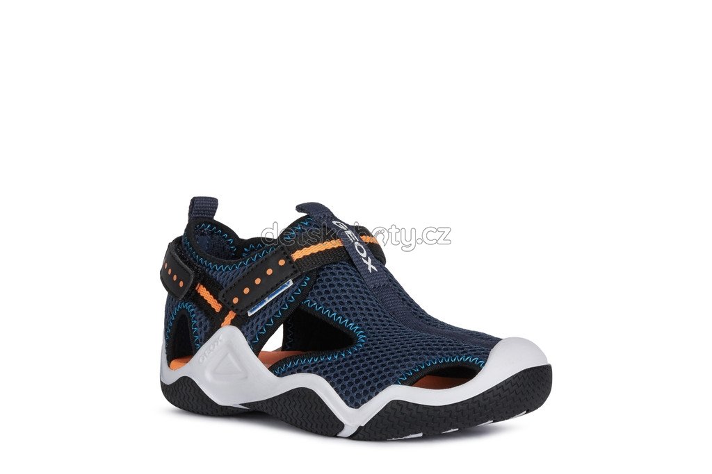 Dětské celoroční boty Geox J1530A 00014 C4074 Velikost: 39