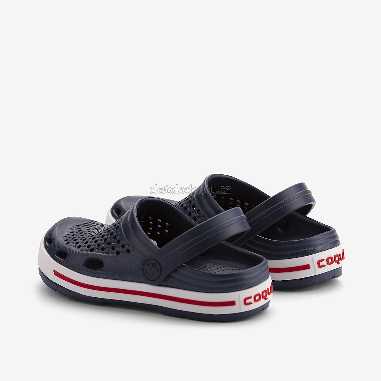 Dětské plážovky Coqui 6413 Navy/White Velikost: 41 (obrázek 3)