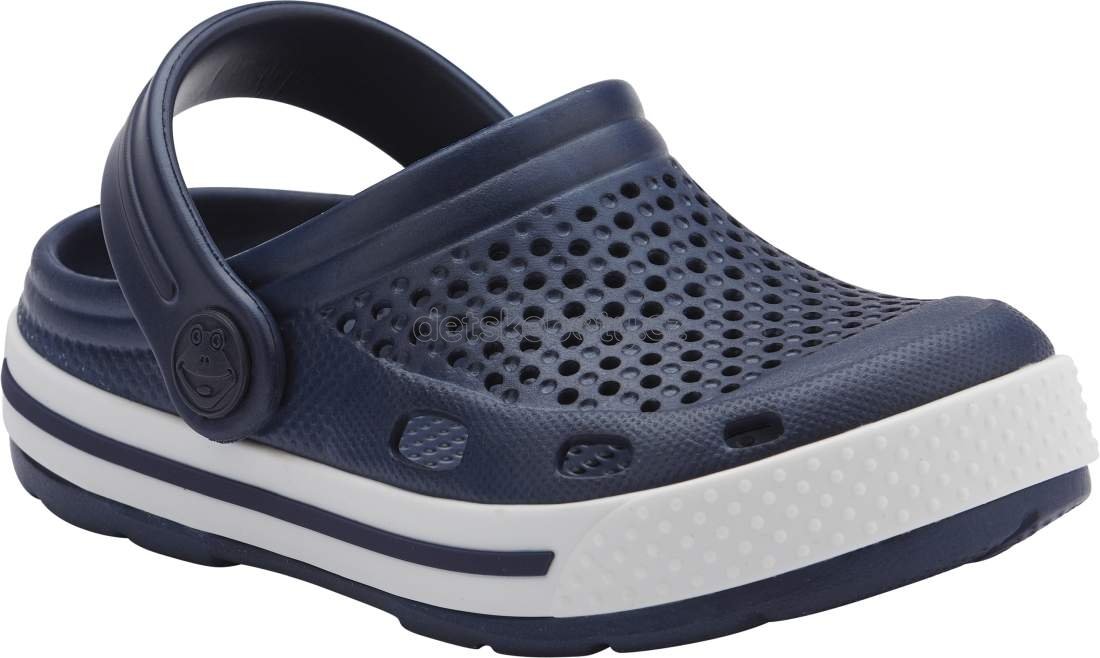 Dětské plážovky Coqui 6423 Navy/White Navy Velikost: 30-31