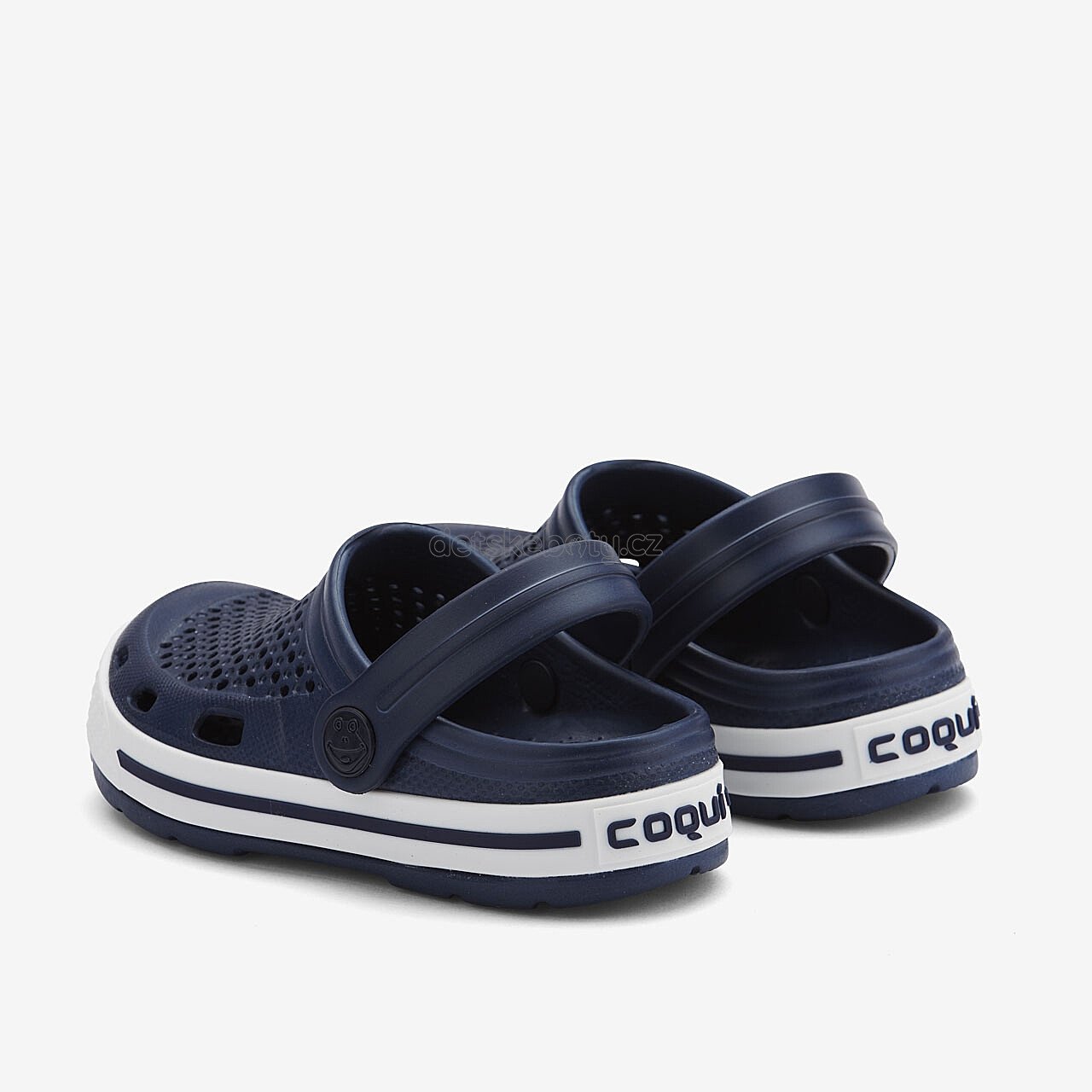 Dětské plážovky Coqui 6423 Navy/White Navy Velikost: 30-31 (obrázek 3)