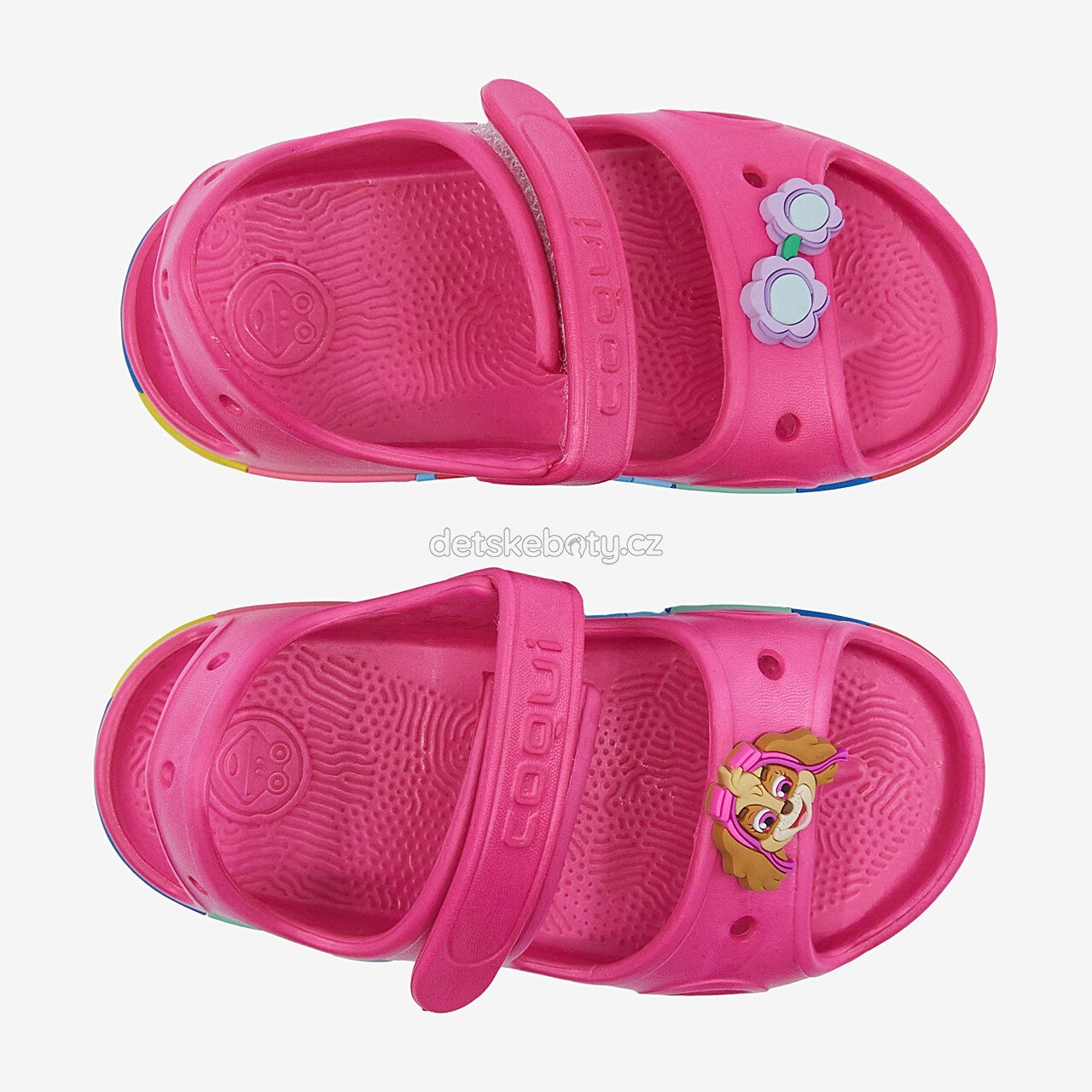 Dětské plážovky Coqui 8861 Lt.Fuchsia+Amulet Velikost: 25-26 (obrázek 3)
