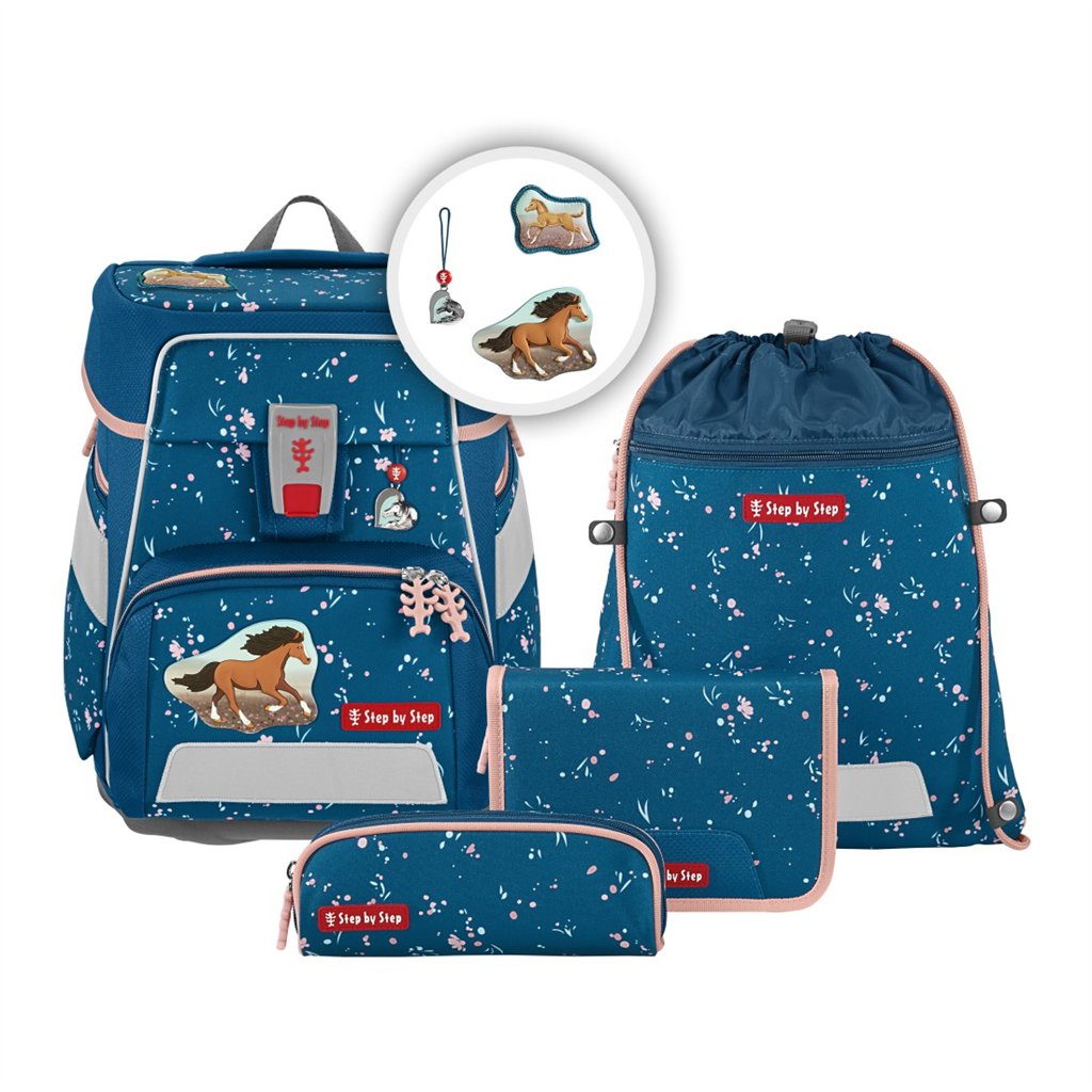 Školní aktovka SPACE pro prvňáčky - 5-dílný set, Step by Step Wild Horse Ronja, certifikát AGR (obrázek 18)
