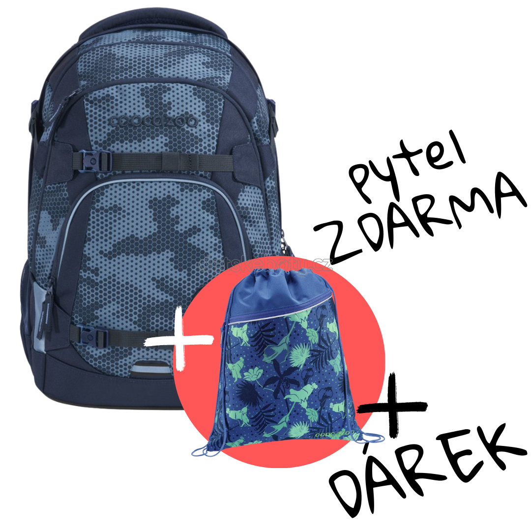 Školní batoh coocazoo MATE, Geometric Sky, certifikát AGR