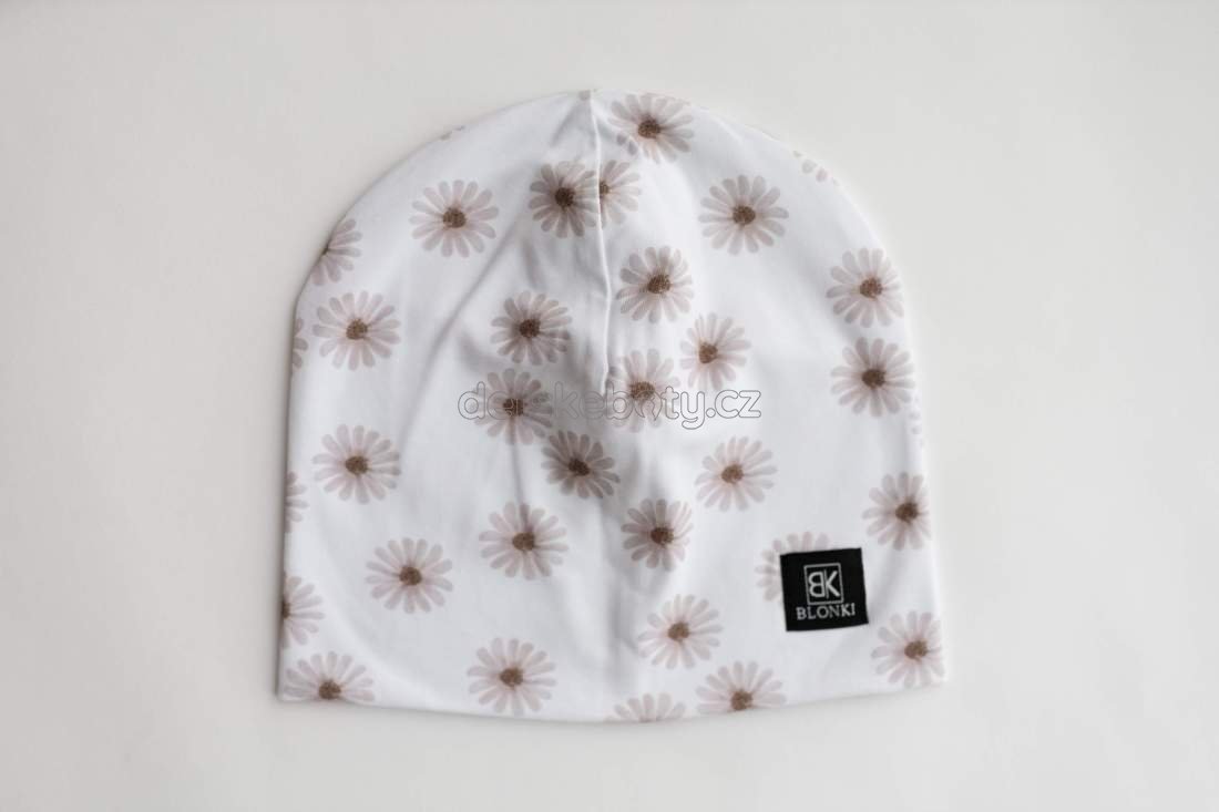 Tenká čepice Blonki květy Velikost: 48-50