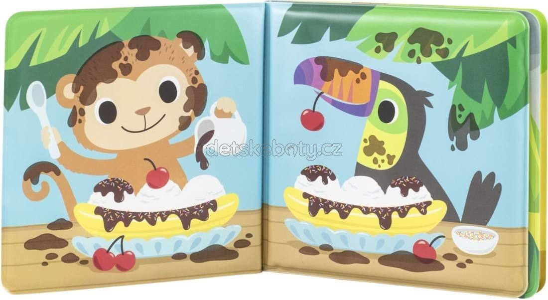 Knížka do vany Tiger Tribe Bath book messy jungle