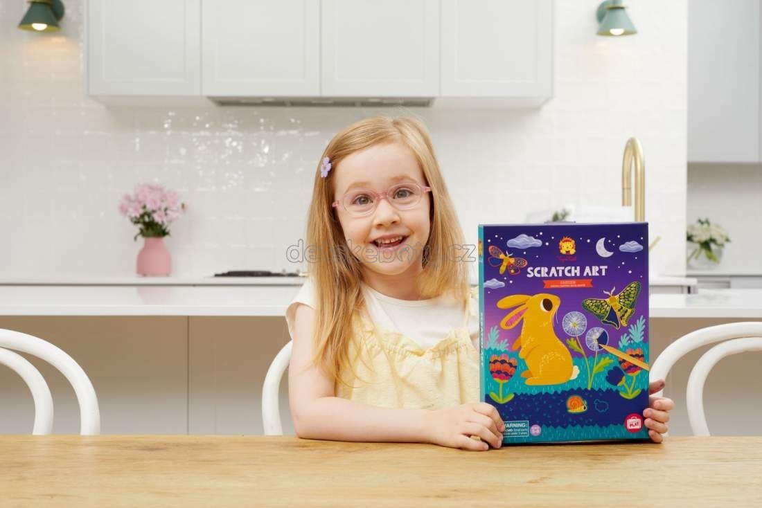 Vyškrabávací omalovánky Tiger Tribe Scratch Art – Garden