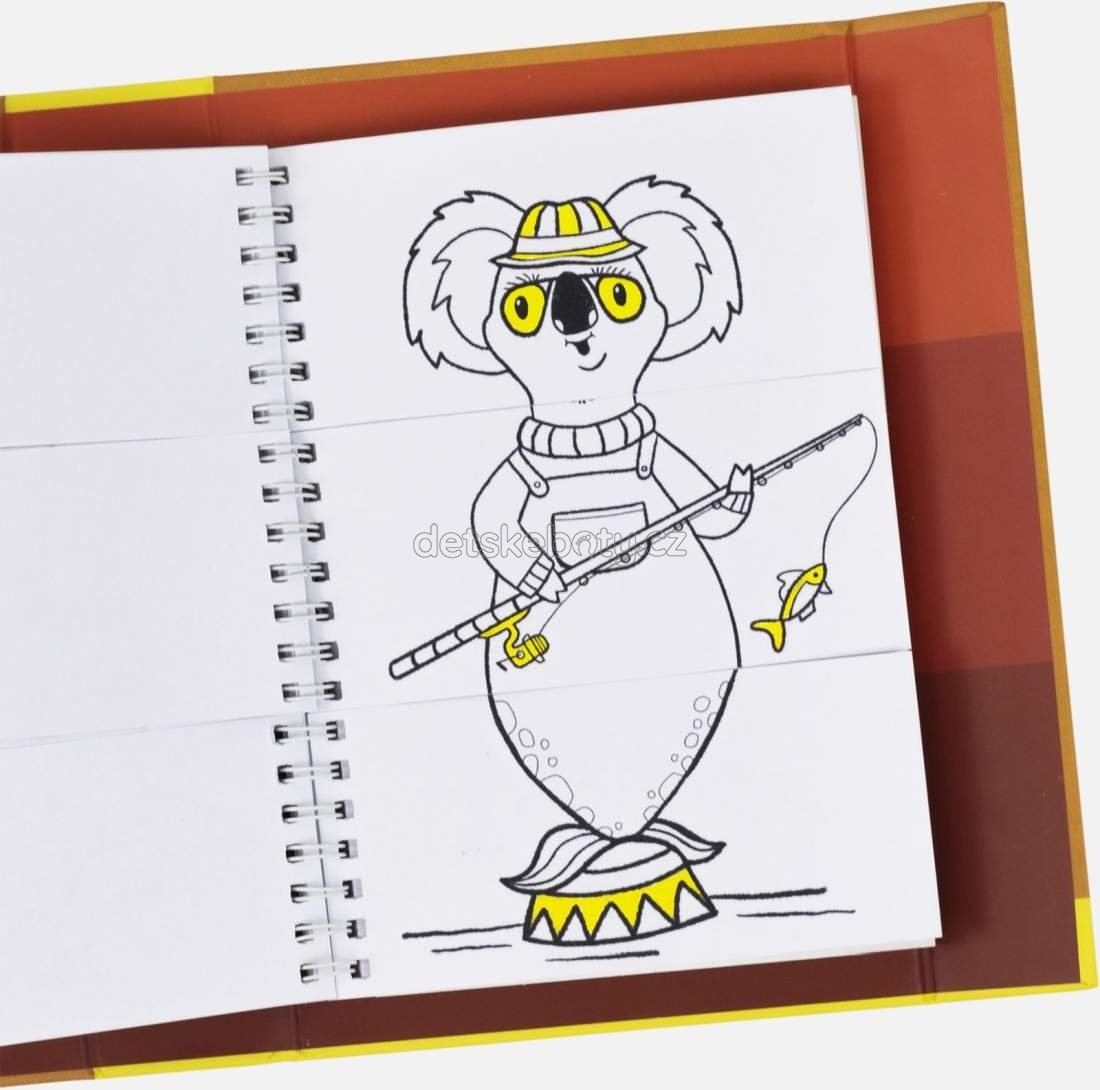 Omalovánky Tiger Tribe Mash-up Colouring Set - Animal Mix Up (obrázek 4)