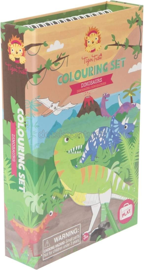 Omalovánky Tiger Tribe Colouring Set - Dinosaur