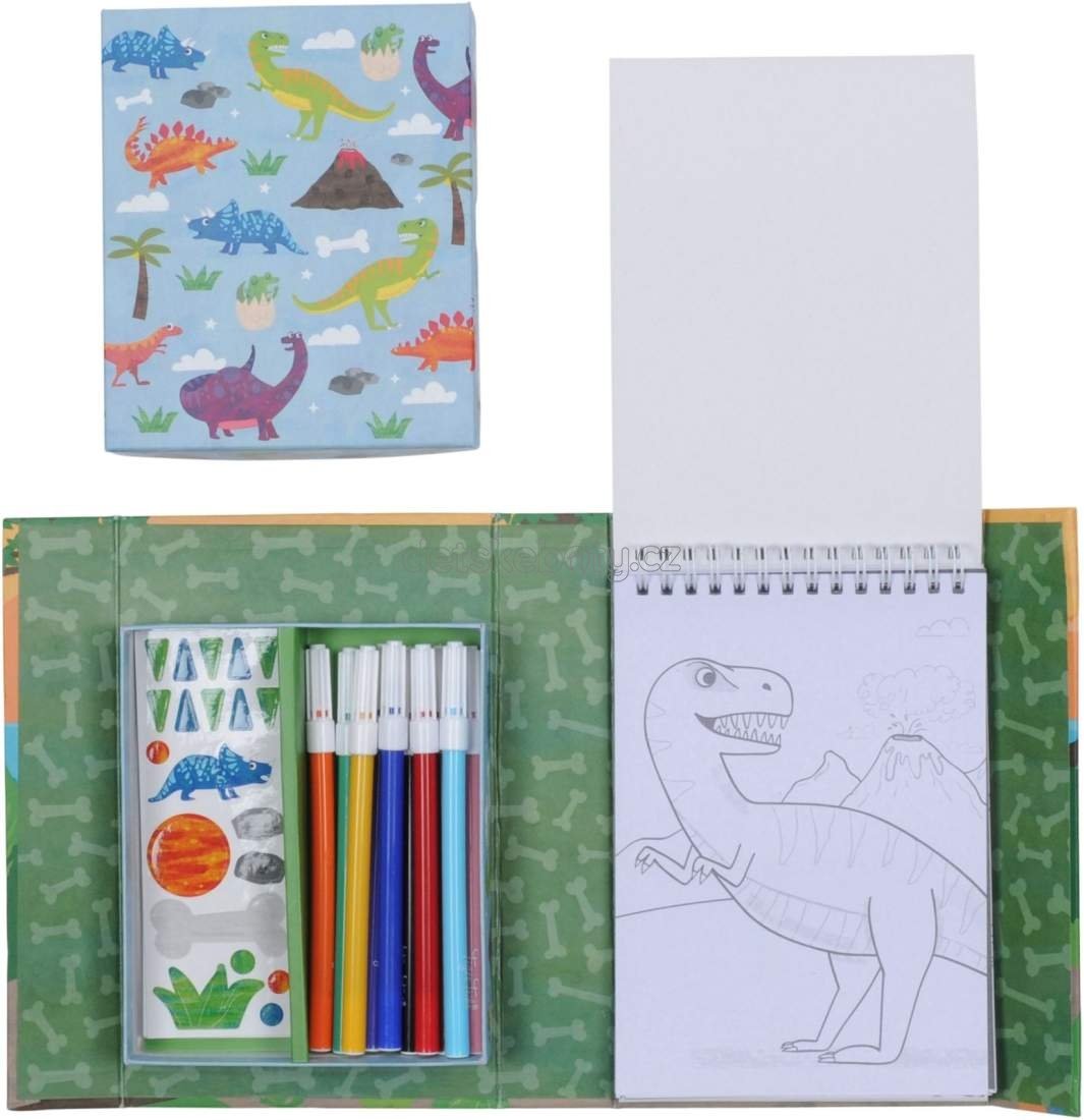 Omalovánky Tiger Tribe Colouring Set – Dinosaur