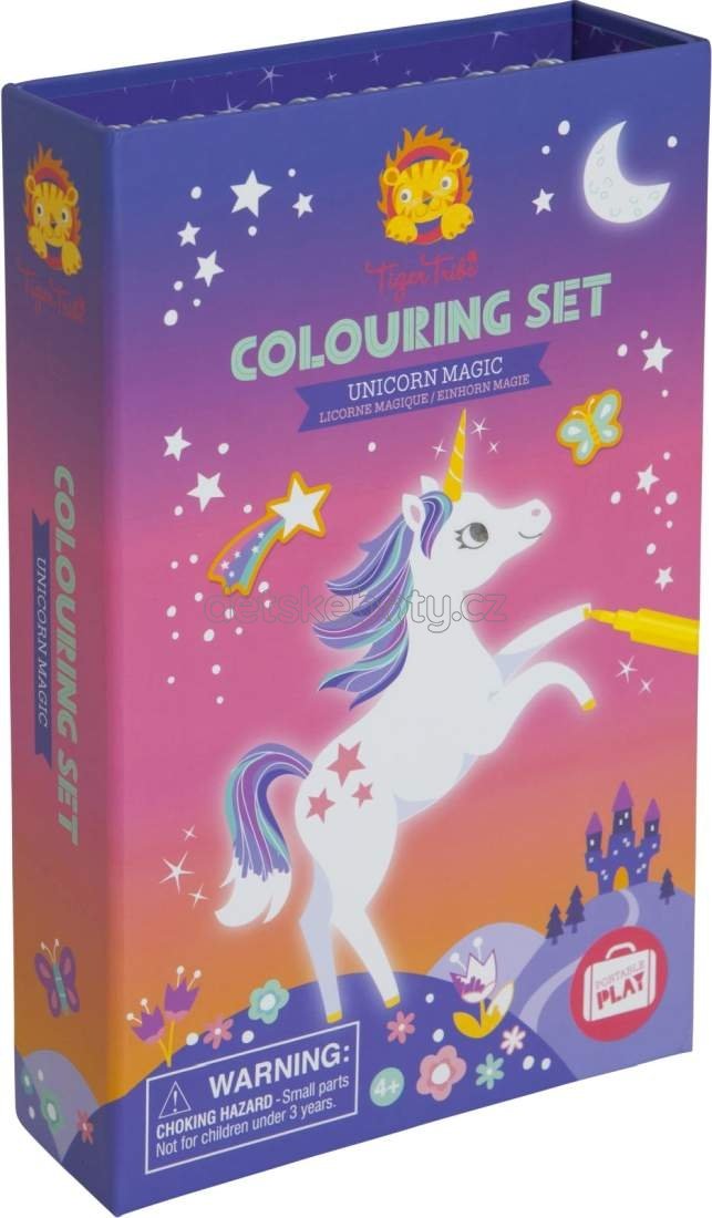 Omalovánky Tiger Tribe Colouring Set - Unicorn Magic