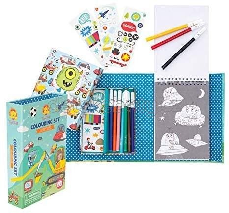 Omalovánky Tiger Tribe Colouring Set - Boys' Favourites (obrázek 3)