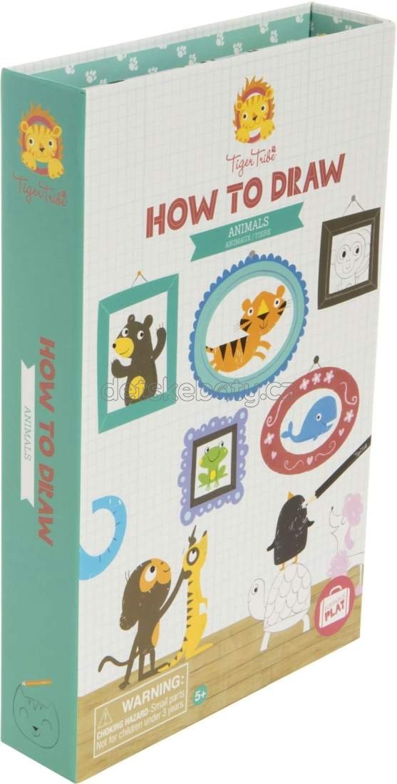 Kreativní sada Tiger Tribe How to Draw - Animals