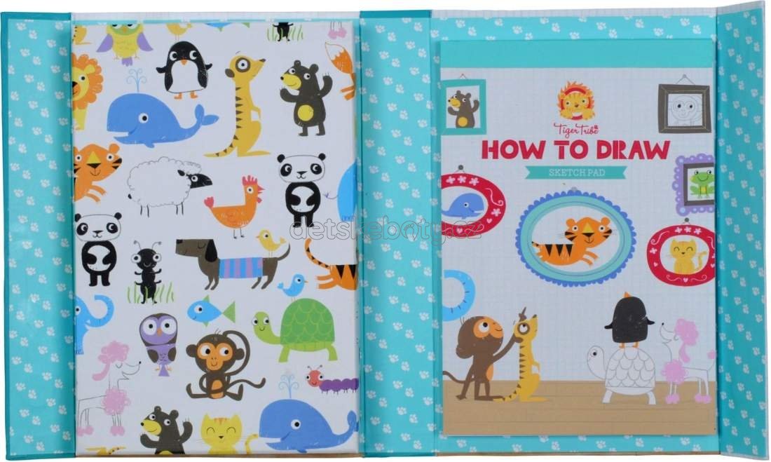 Kreativní sada Tiger Tribe How to Draw – Animals