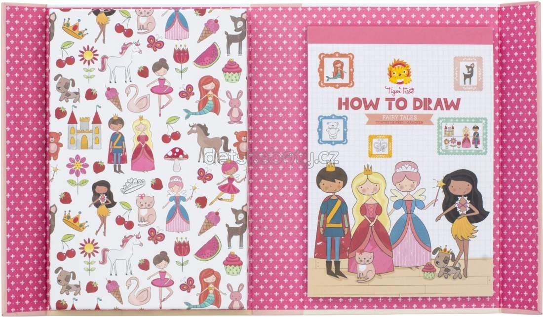 Kreativní sada Tiger Tribe How to Draw – Fairy Tales