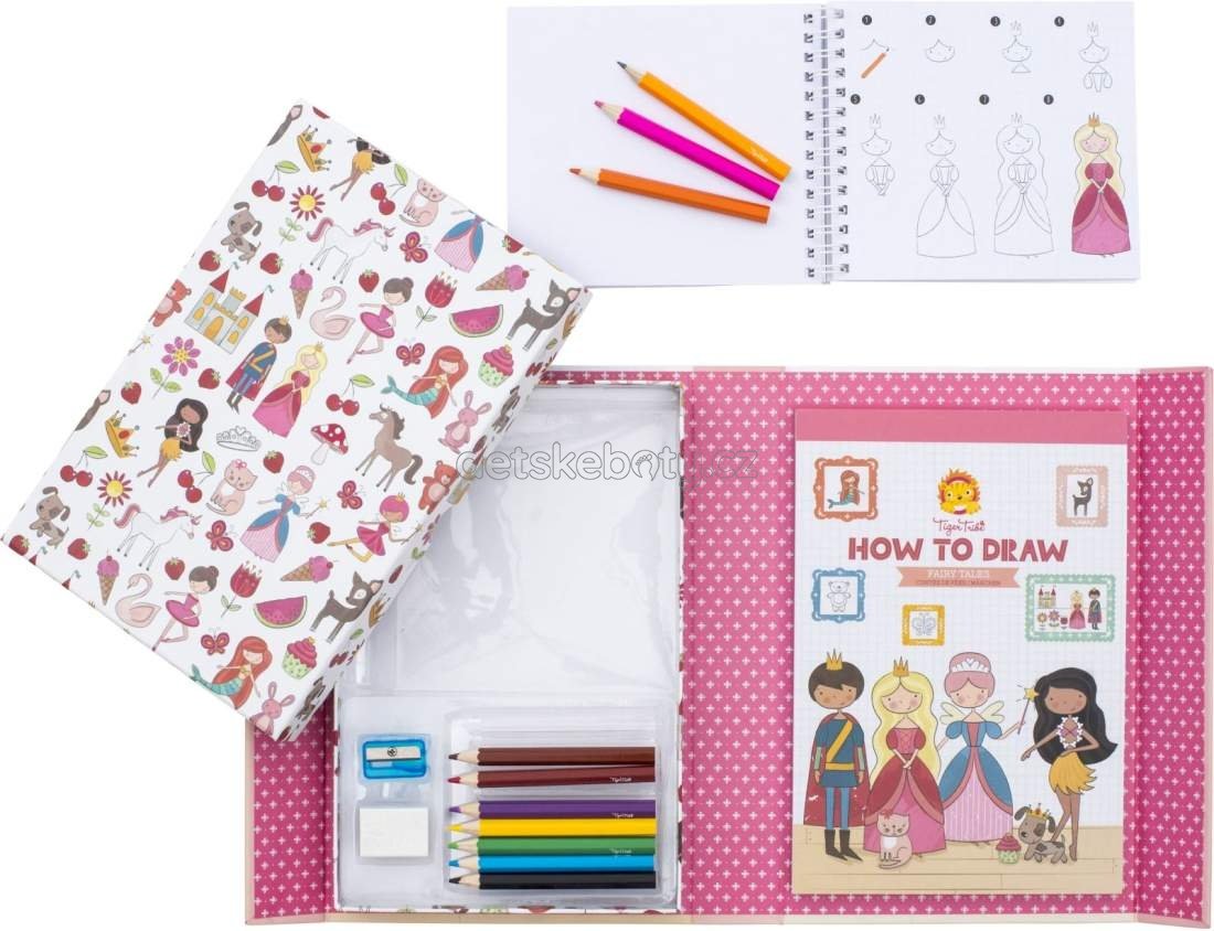 Kreativní sada Tiger Tribe How to Draw - Fairy Tales (obrázek 3)