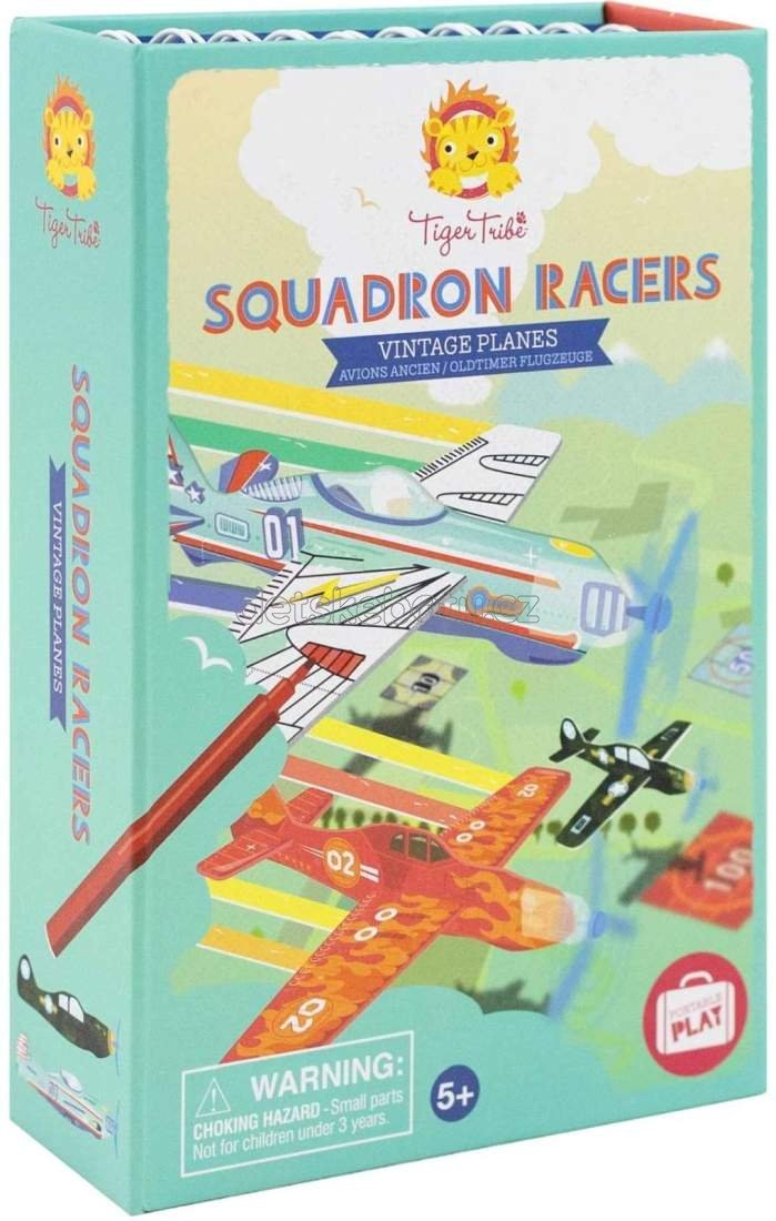 Kreativní sada Tiger Tribe Squadron Racers - Vintage Planes