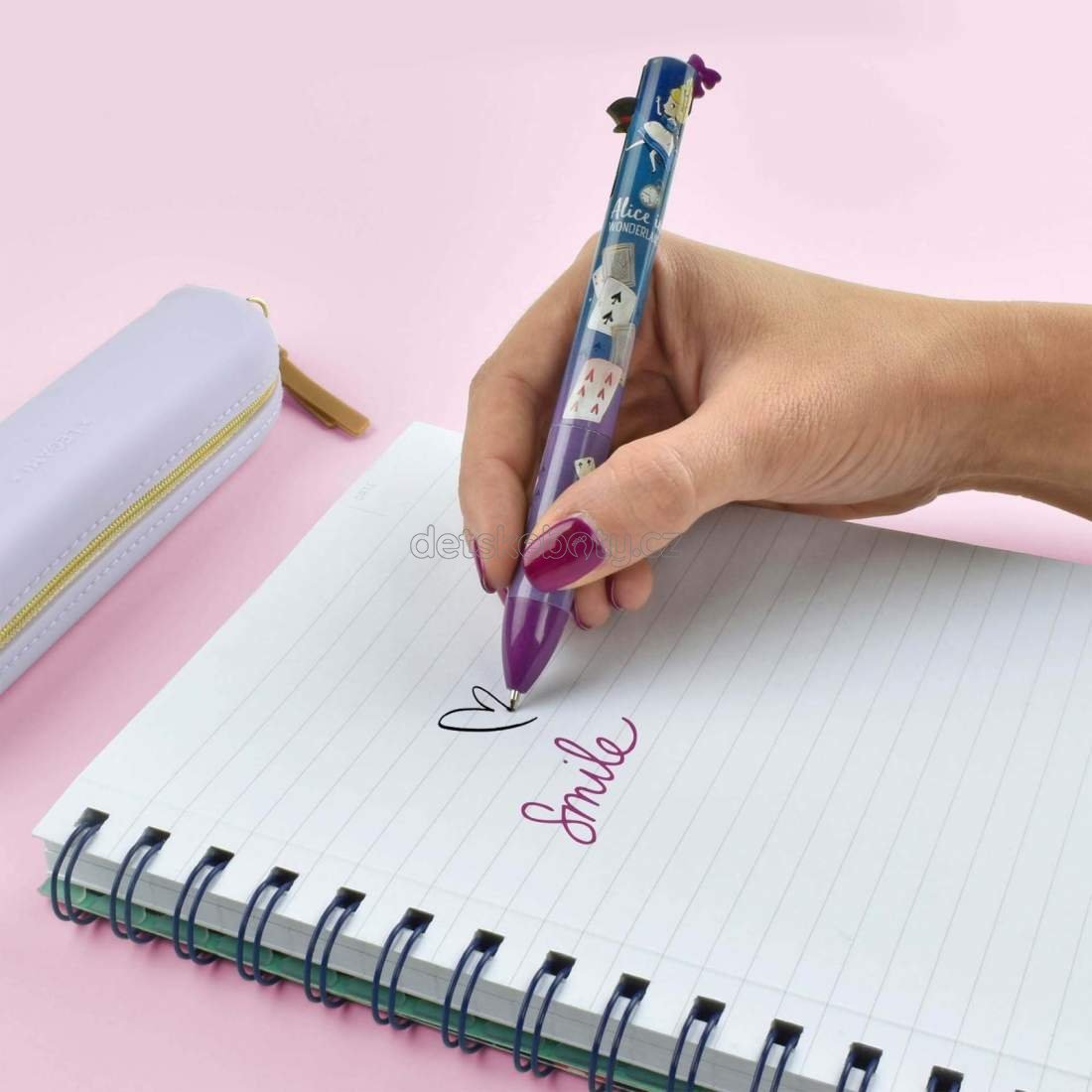 Dvoubarevná propiska Legami Click&amp;Clack Two Color Pen- Alice (obrázek 3)