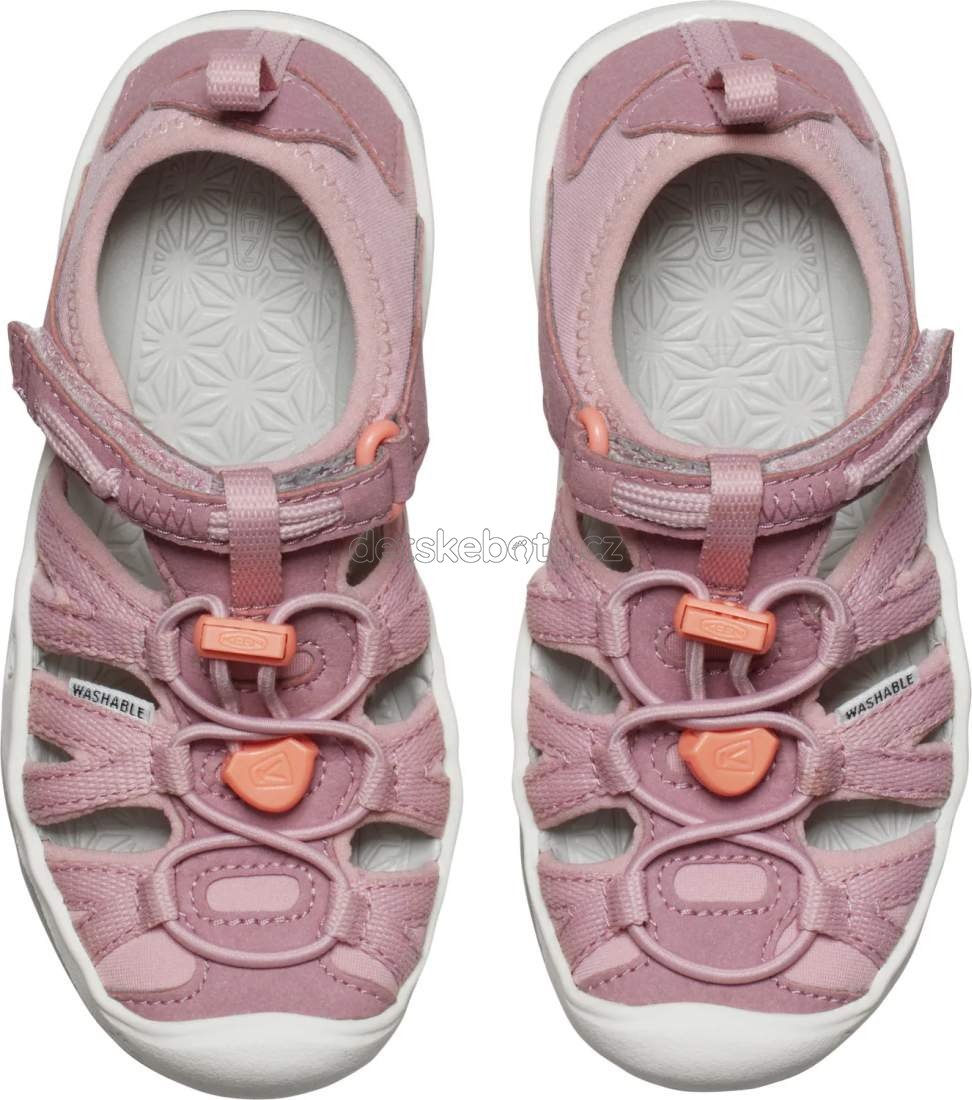 Dětské sandály Keen Moxie sandal children nostalgia rose/papaya punch Velikost: 29 (obrázek 3)