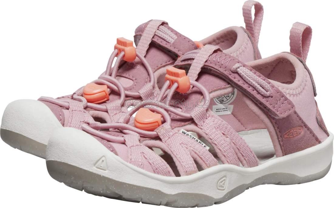 Dětské sandály Keen Moxie sandal children nostalgia rose/papaya punch Velikost: 29 (obrázek 4)