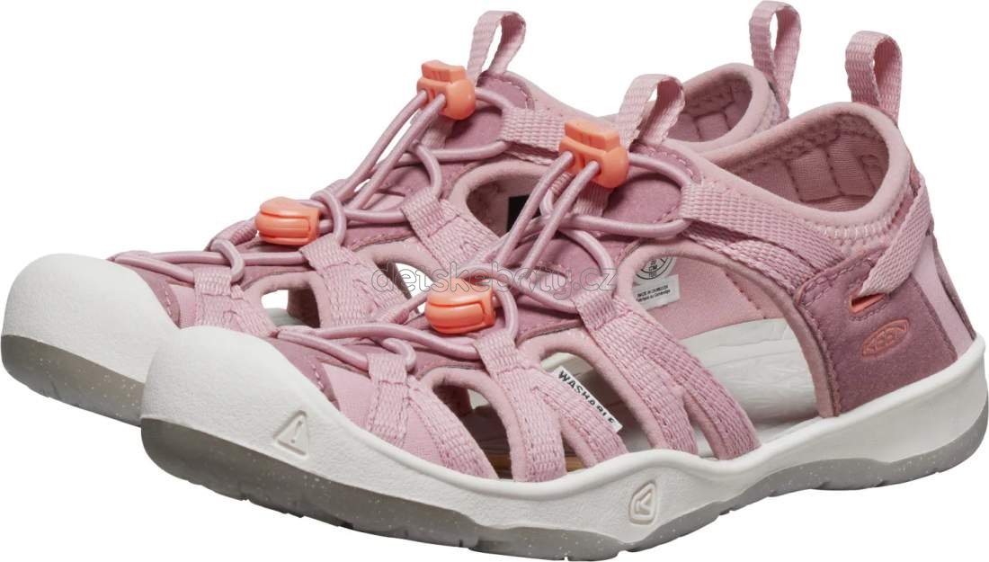 Dětské sandály Keen Moxie sandal youth nostalgia rose/papaya punch Velikost: 36 (obrázek 4)