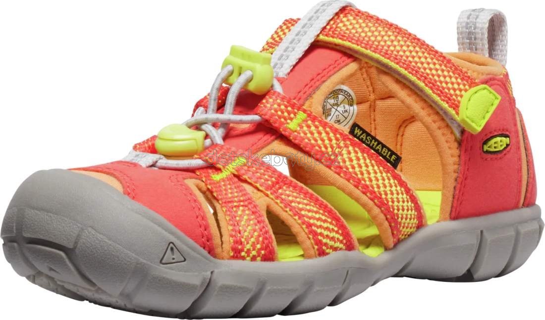 Dětské sandály Keen Seacamp II CNX children cayenne/evening primrose Velikost: 27-28