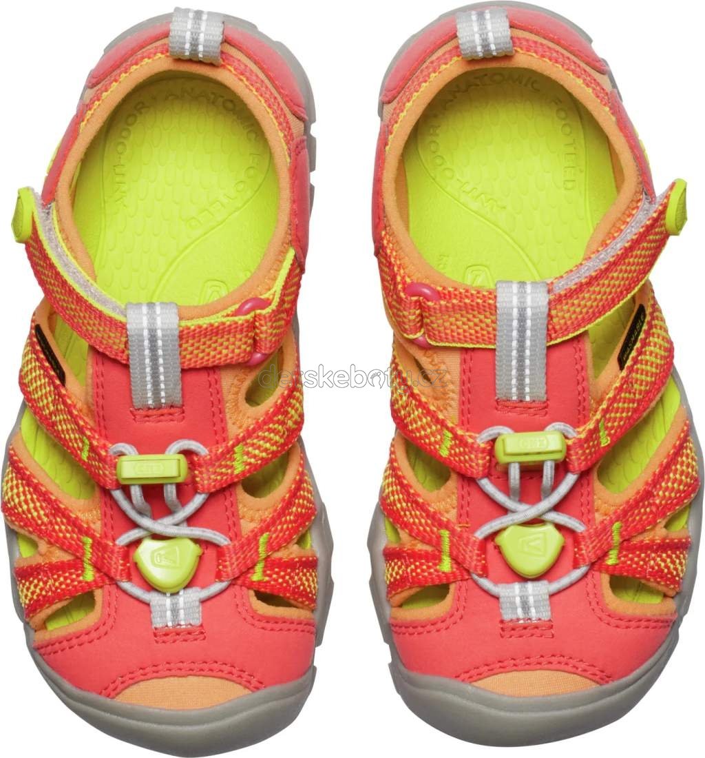 Dětské sandály Keen Seacamp II CNX children cayenne/evening primrose Velikost: 29 (obrázek 3)