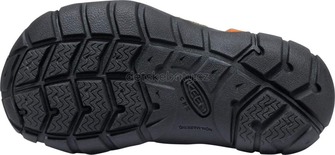 Dětské sandály Keen Seacamp II CNX children dark olive/gold flame Velikost: 29 (obrázek 5)