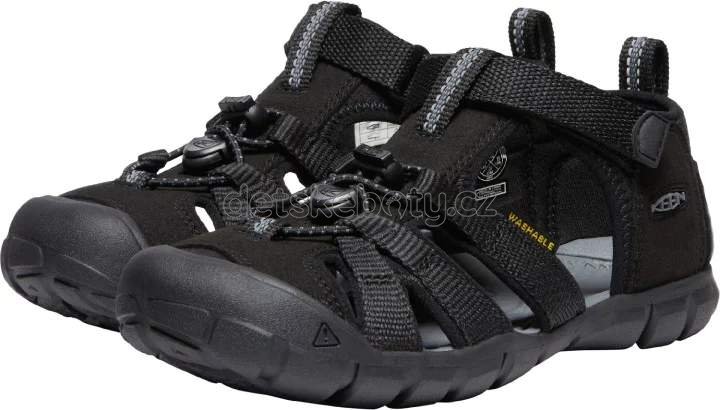 Dětské sandály Keen Seacamp II CNX youth black/grey Velikost: 38 (obrázek 4)