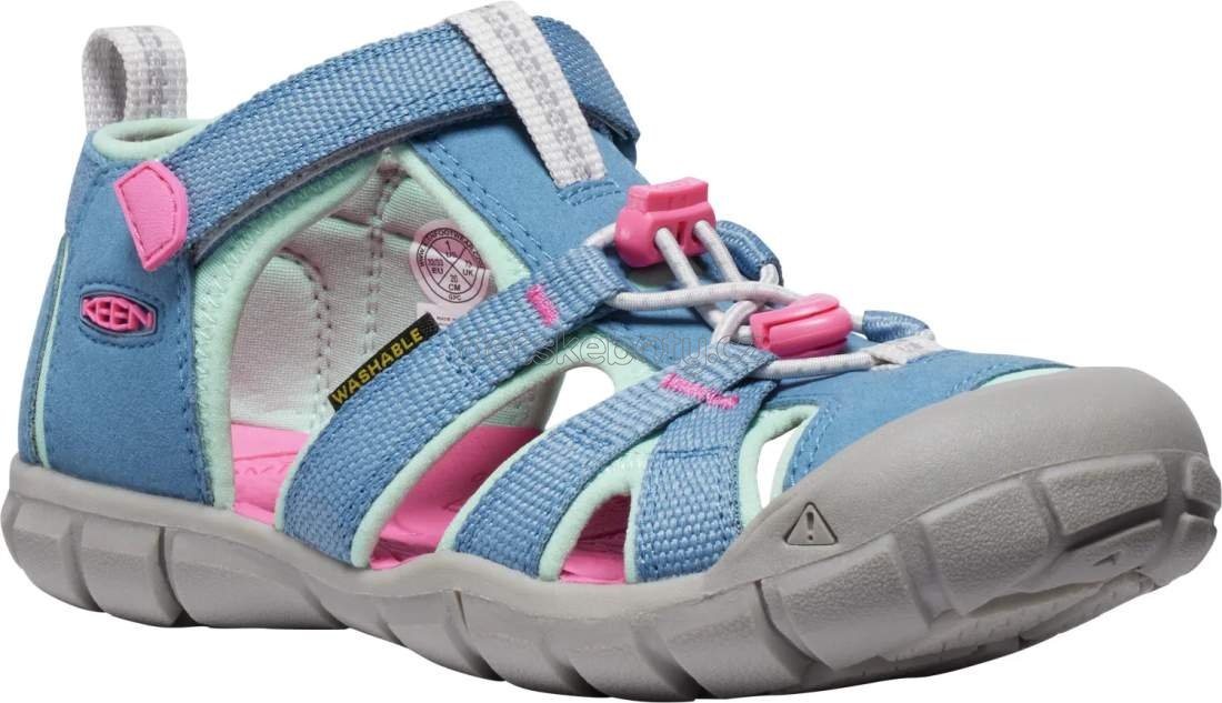 Dětské sandály Keen Seacamp II CNX youth coronet blue/hot pink Velikost: 37
