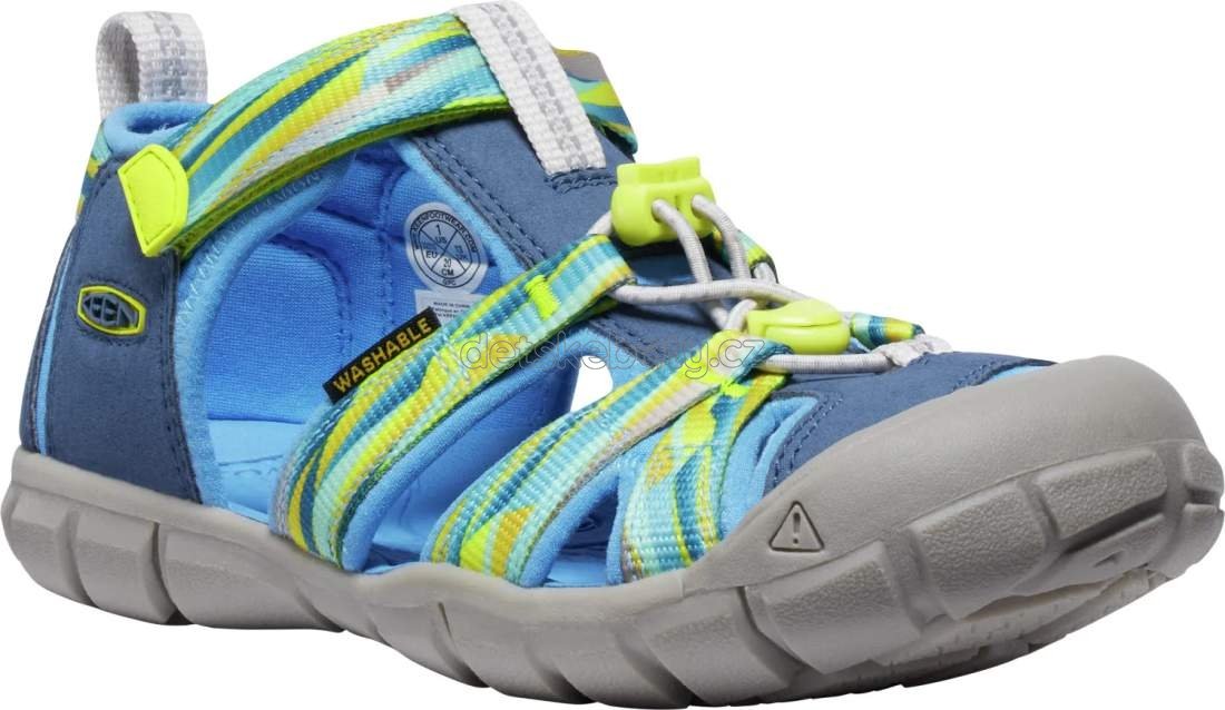Dětské sandály Keen Seacamp II CNX youth vintage indigo/evening primrose Velikost: 39