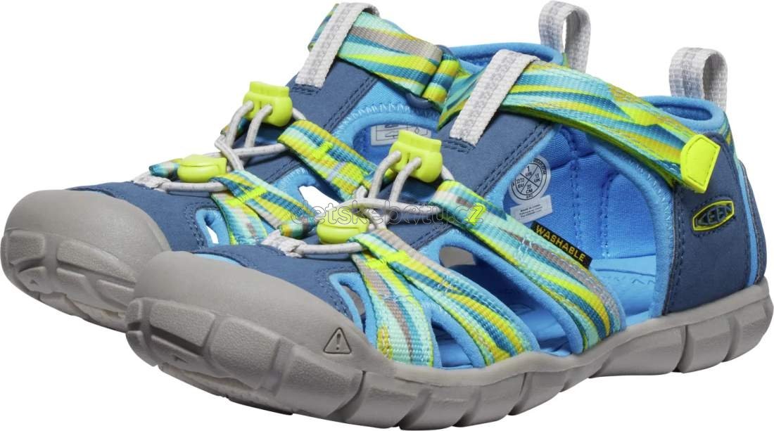 Dětské sandály Keen Seacamp II CNX youth vintage indigo/evening primrose Velikost: 38 (obrázek 4)