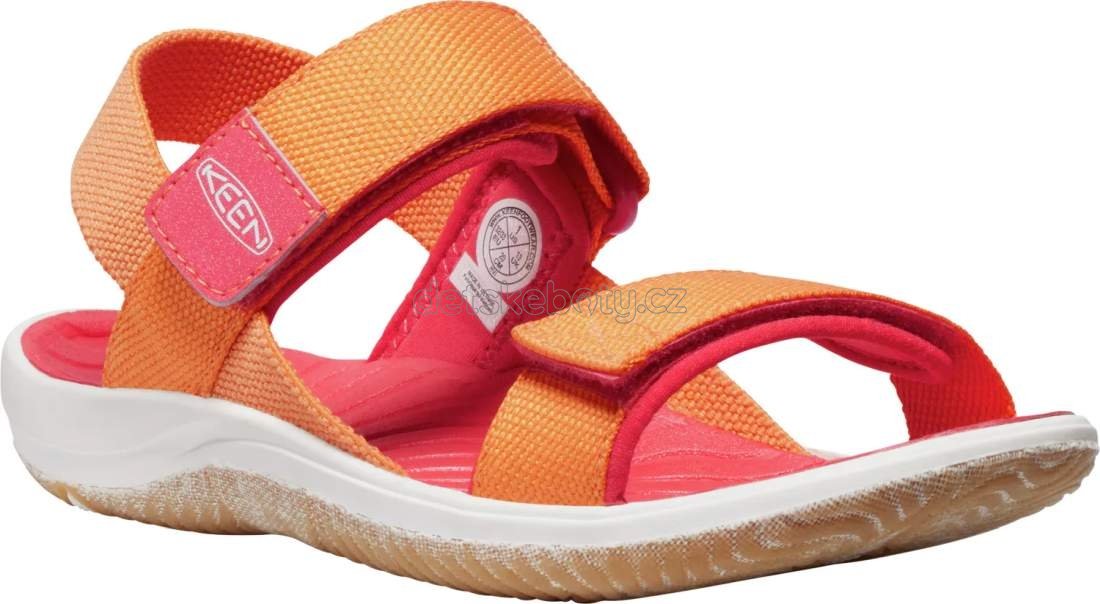 Dětské sandály Keen Elle Backstrap youth tangerine/cayenne Velikost: 38