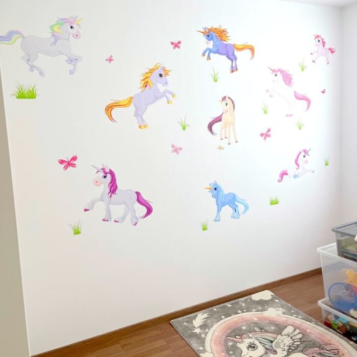 INSPIO dětské samolepky na zeď - Unicorns N.1 - Malá sada (obrázek 3)