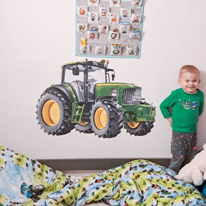 INSPIO dětské samolepky na zeď pro kluky - Traktor N.2 - 94x140cm (obrázek 4)