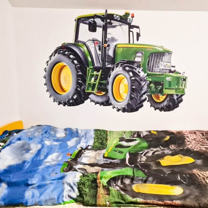 INSPIO dětské samolepky na zeď pro kluky - Traktor N.2 - 94x140cm (obrázek 5)