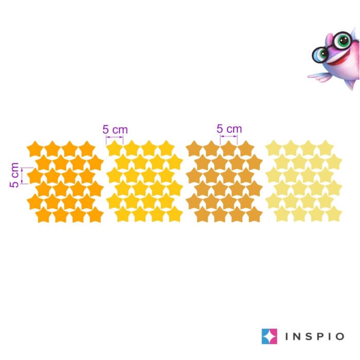 INSPIO samolepky na zeď do dětského pokoje – hvězdičky