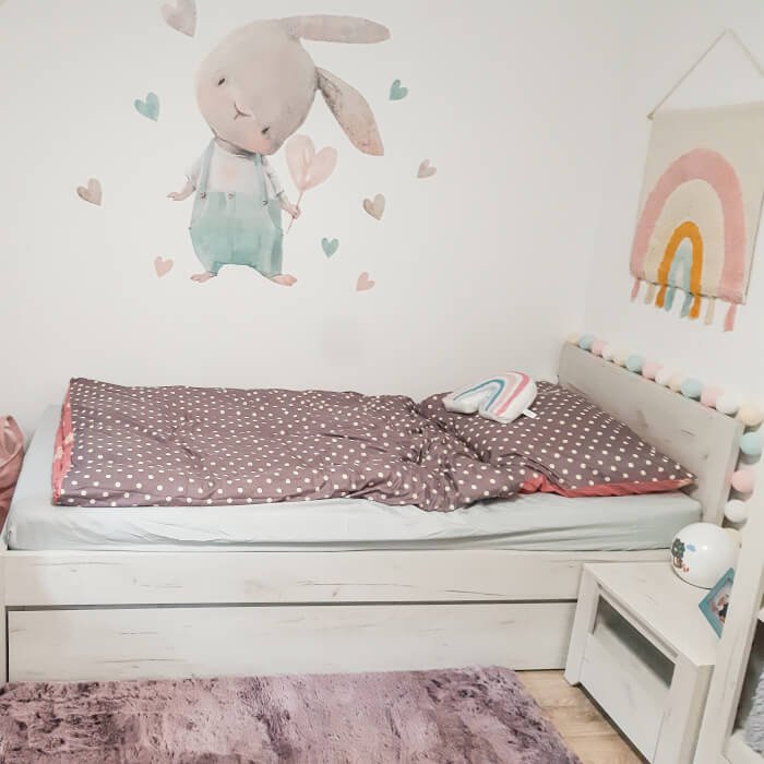 INSPIO dětské samolepky na zeď - Zajíček se srdíčkem N.1. (obrázek 5)