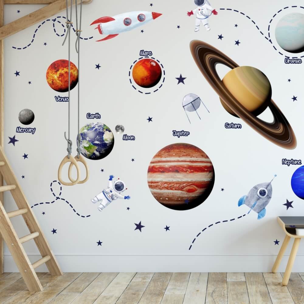 INSPIO samolepky na zeď - Vesmír, planety, sluneční soustava N.1.